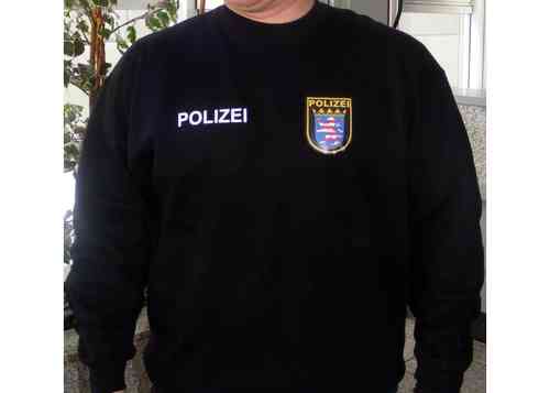 Sweatshirt mit Aufschrift und Wappen