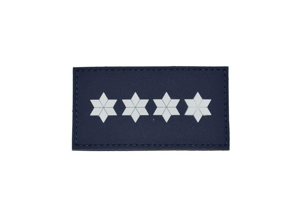 ps63 Polizei Schulterstücke blau 4 silberne Sterne PHK A12 Hessen 1 Paar 