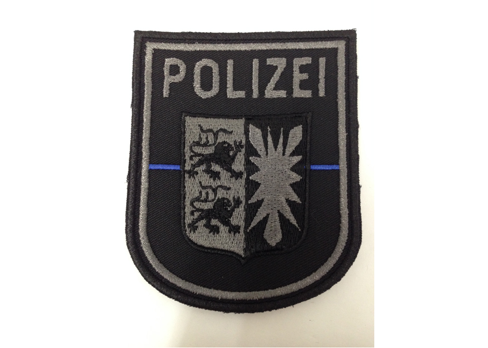 Polizei Thin Blue Line Badelatschen 38-46