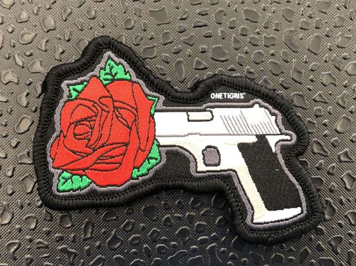OneTigris Gun and Rose Patch