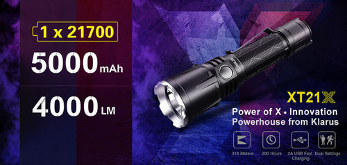 Klarus XT21X LED Taschenlampe 4000Lumen