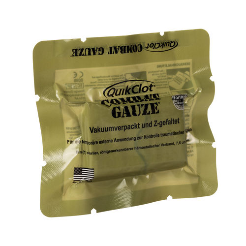 QuikClot® Z-gefaltet Gauze (Combat Gauze™)