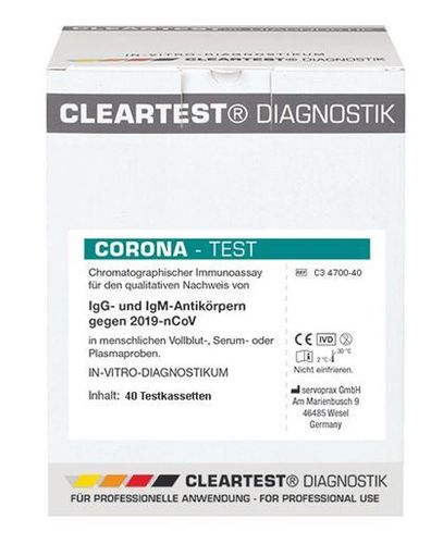 Servoprax Cleartest Corona / COVID-19 Schnelltest