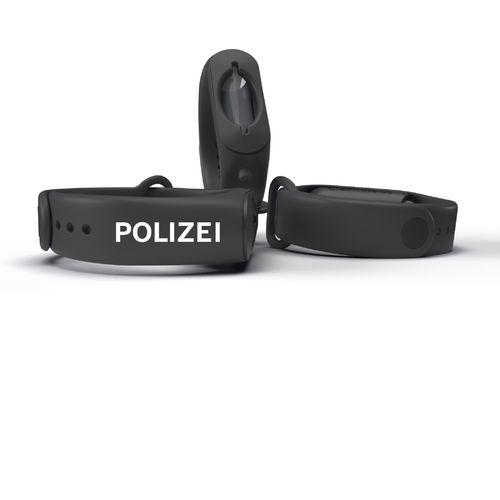 Cleanbrace Desinfetkionsarmband, schwarz Polizei