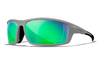 WileyX Grid Matte Grey (CAPTIVATE™ Polarisierend Grüne Gläser)